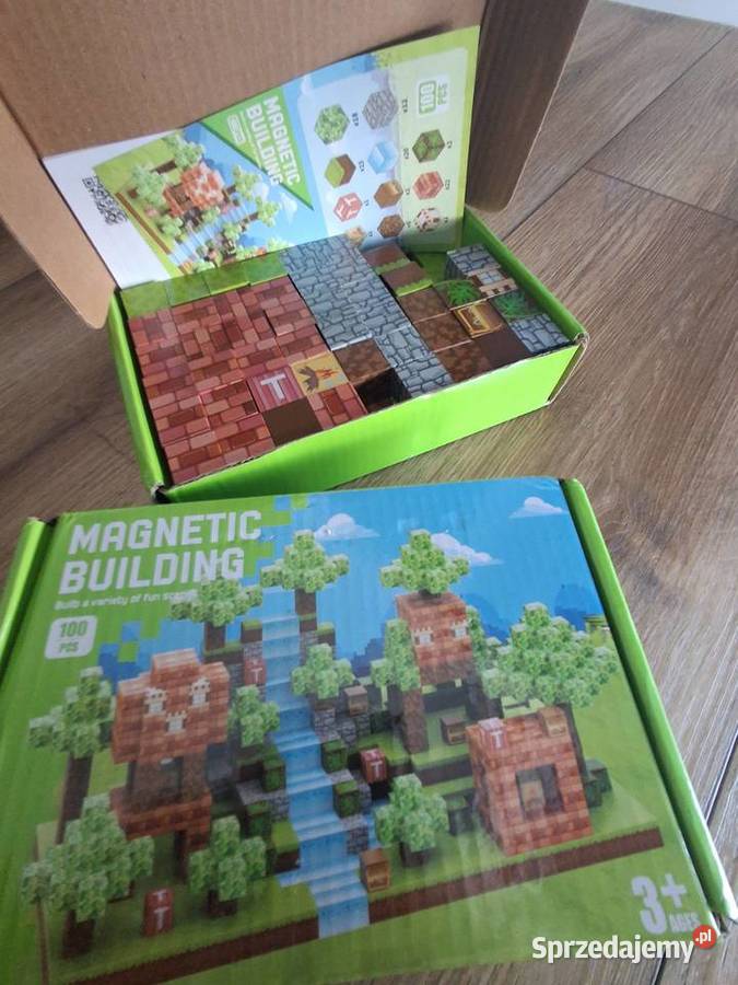 Klocki magnetyczne Minecraft 200 Nowe lubelskie Lublin