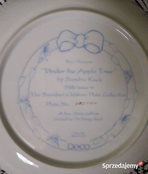 talerze kolekcjonerski z USA RECO Chełm