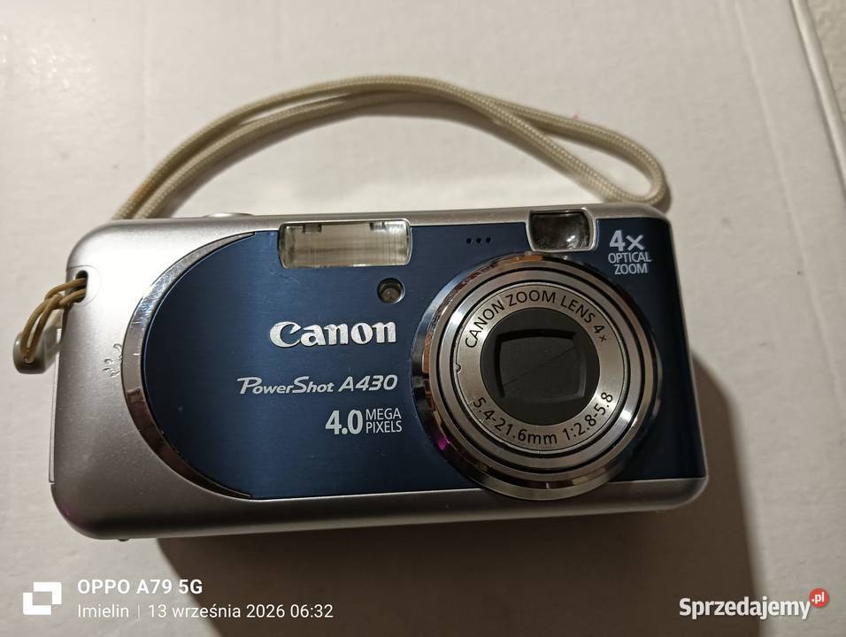 Canon PowerShot A430 Digital Cam CCD Retro Imielin
