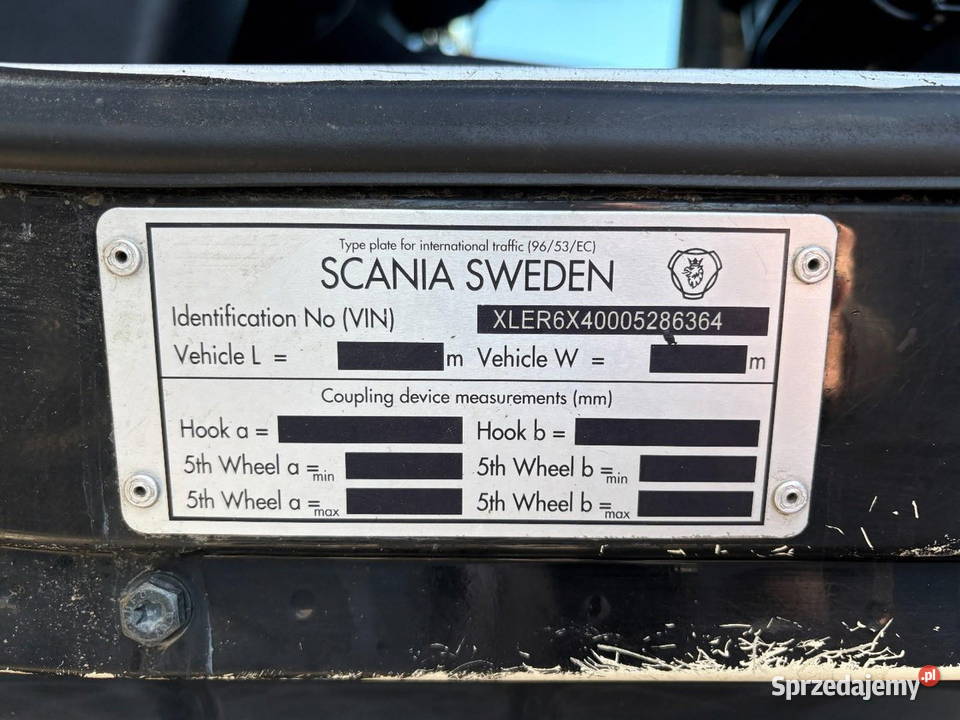 Wywrotka 6x4 Scania R 500 V8 ciagnik 6x4 Napęd tylna oś Warszawa