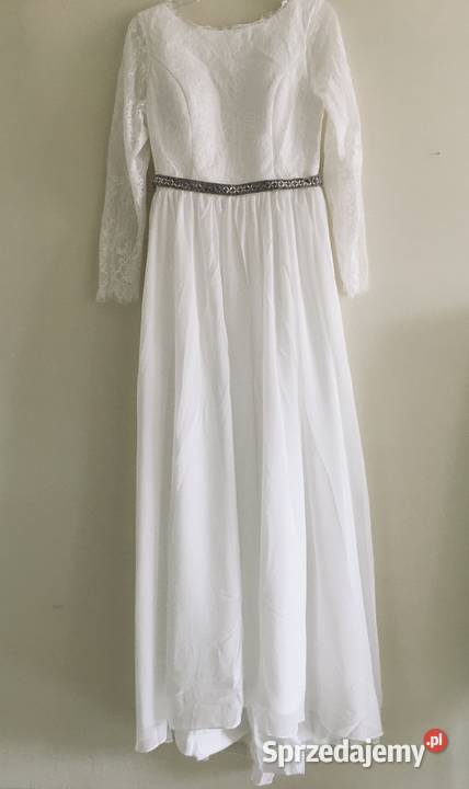 Suknia ślubna Ivory rękawy 36 38 40 42 Damska
