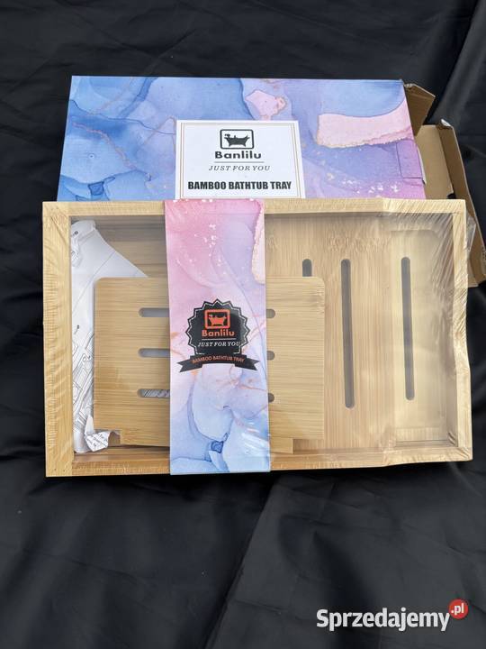 Taca drewniana na wannę Banlilu