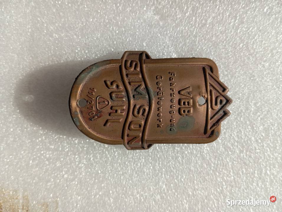 Emblemat znaczek Simson SR2 Suhl Lublin