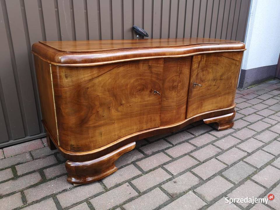 Komoda Niska ARTDECO Orzech RTV 135 Stara Antyk wielkopolskie