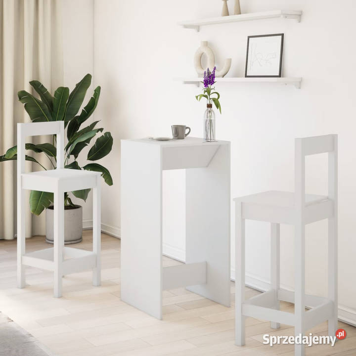 Stolik barowy biały 51x50x1035 materiał Warszawa