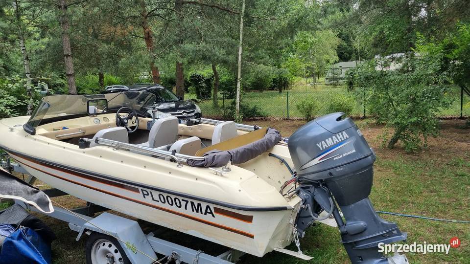 Motorówka 470 z przyczepą i silnikiem yamaha F50 Pozostałe Rawicz