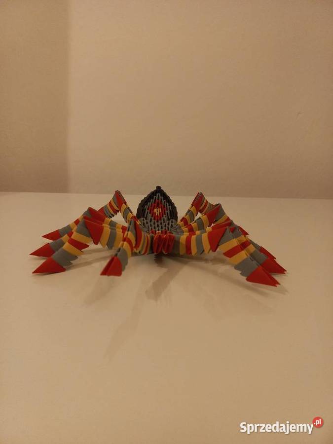 Tarantula pająk origami rękodzieło handmade Puławy