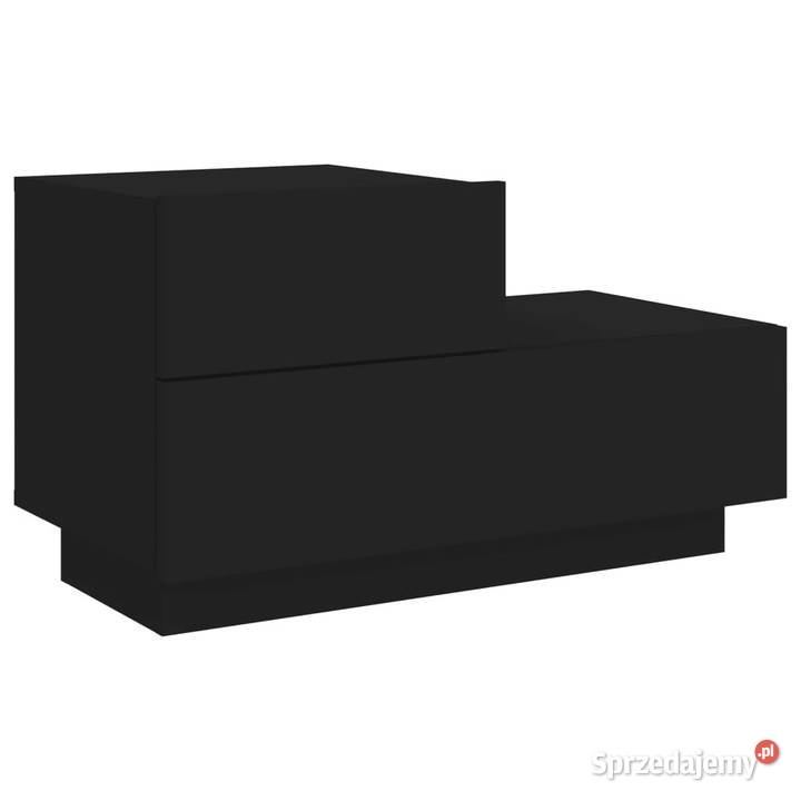 Szafka nocna z oświetleniem LED czarna 70x36x405 mazowieckie Warszawa