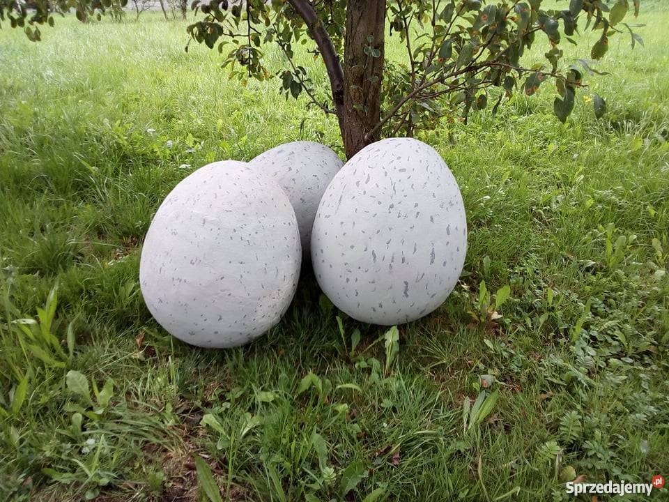 Ozdoba ogrodowa jaja 52 ogromne jajo dinozaura Długołęka-Świerkla