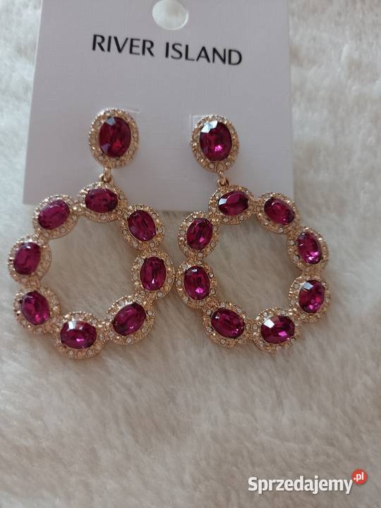 RIVER ISLAND Bogato zdobione kolczyki z Londynu Kraków sprzedam