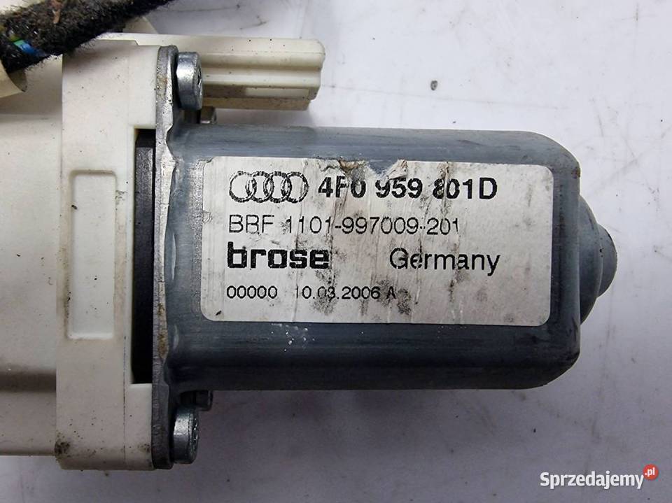 SILNICZEK SZYBY LP AUDI A6 C6 4F0959801D Lipno