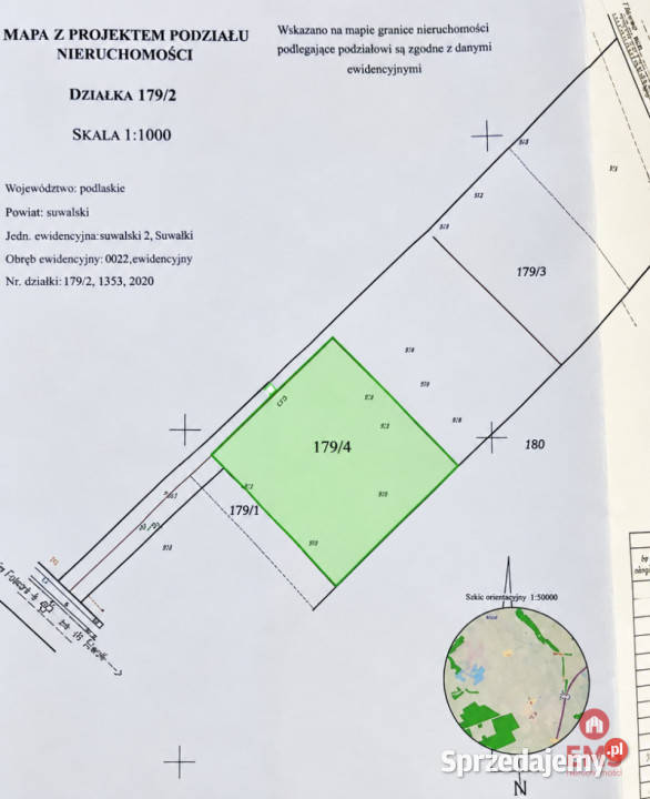 Do sprzedaży grunt 035m2 Bród Nowy Sprzedaż sprzedam