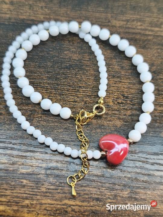 Rękodzieło naszyjnik bransoletka kolczyki