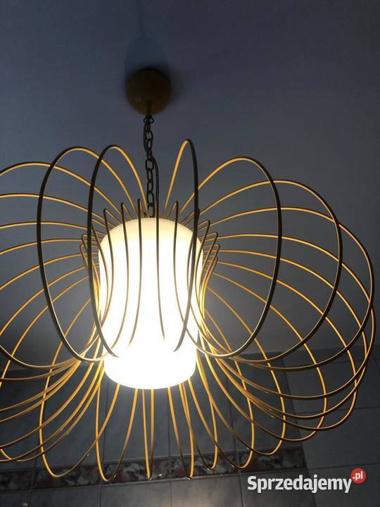 Lampa wisząca druciana z kloszem Mosina