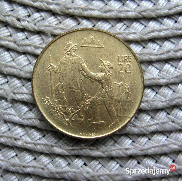 San Marino 20 Lirów 1972r Ładna Kalisz