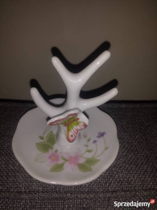 STOJAK ekspozytor na biżuterię drzewko porcelana biały Warszawa