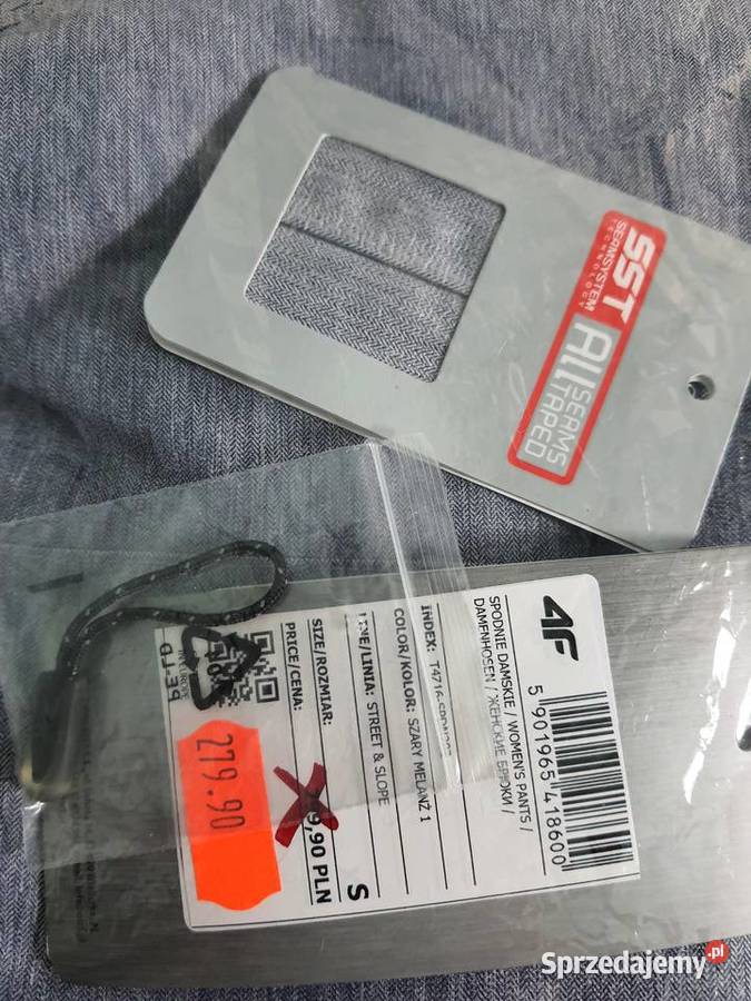 Spodnie narciarskie snowboardowe 4f szare szary/srebrny Piaseczno