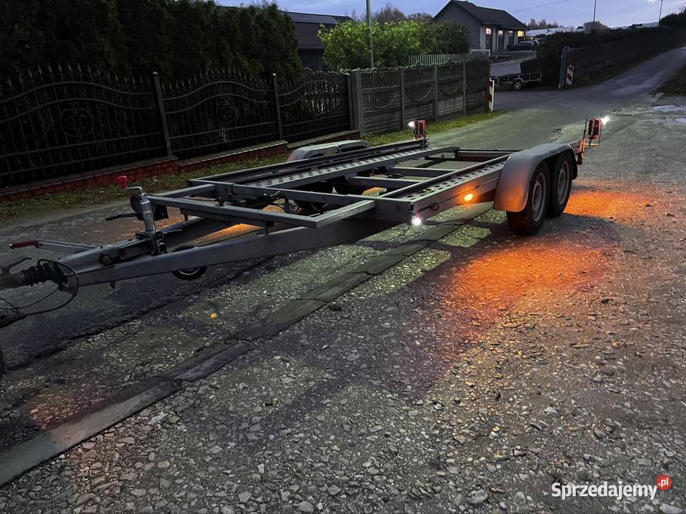 Przyczepa laweta DMC 2600 ładowność 2100 Rok produkcji 2004 Tarnów