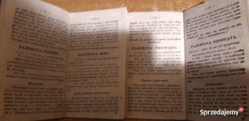 Reguły Źywego Różańca Rzeszów 1859 rzadkie wielkopolskie Iwno