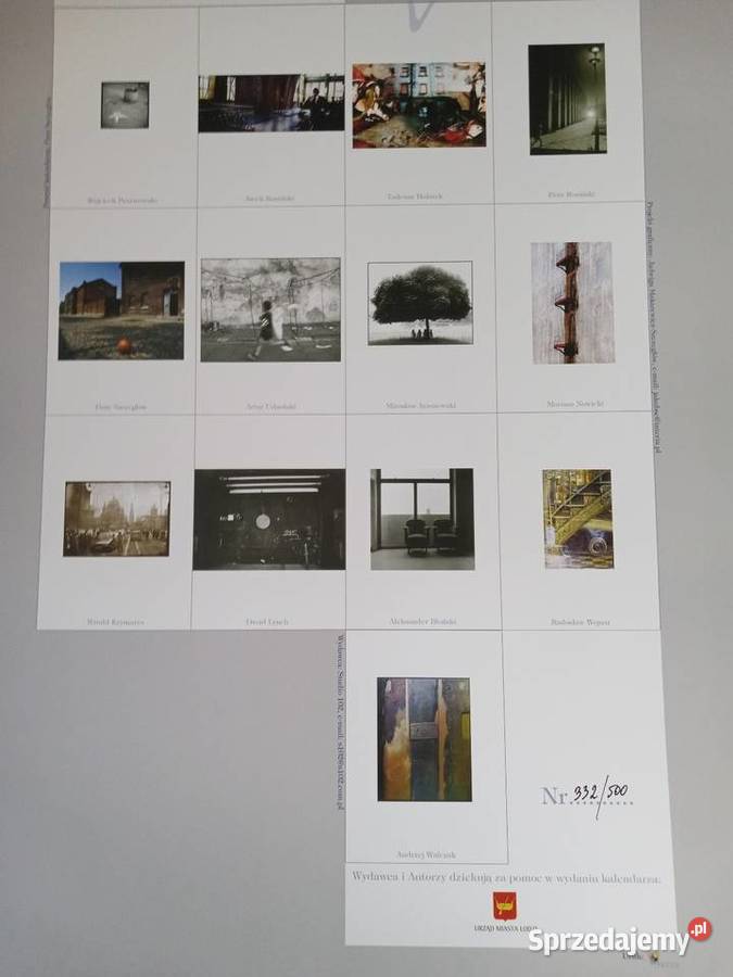 Zestaw kalendarzy Town z miasta Łodzi