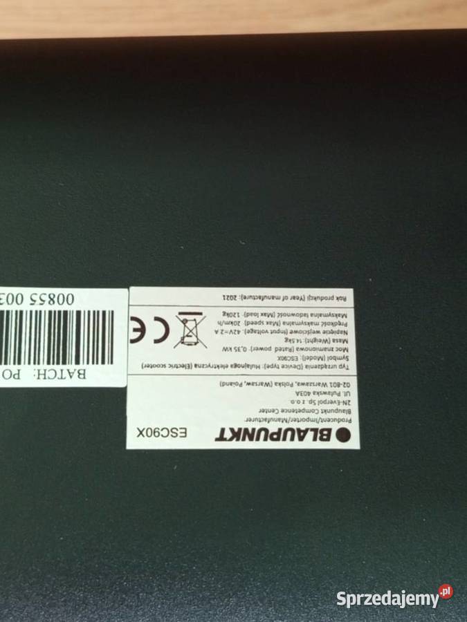 Hulajnoga elektryczna Blaupunkt ESC90X 350W Piekary Śląskie