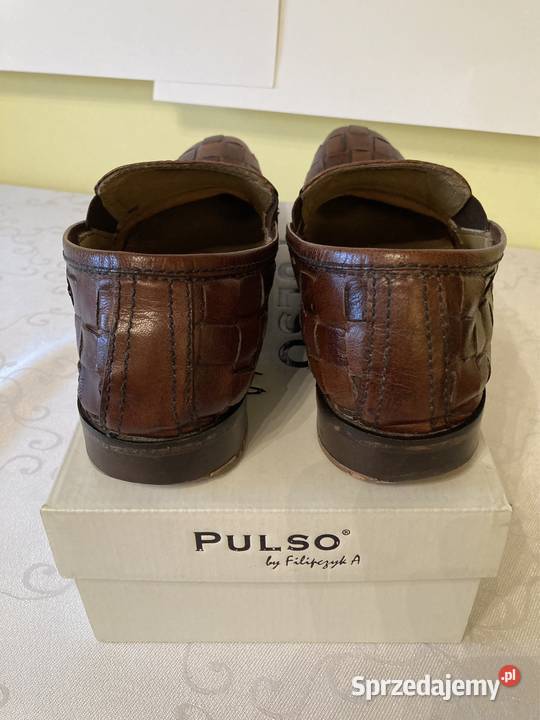 Półbuty Skórzane Męskie HandMade Wersja brązowy/beżowy Czerwionka-Leszczyny