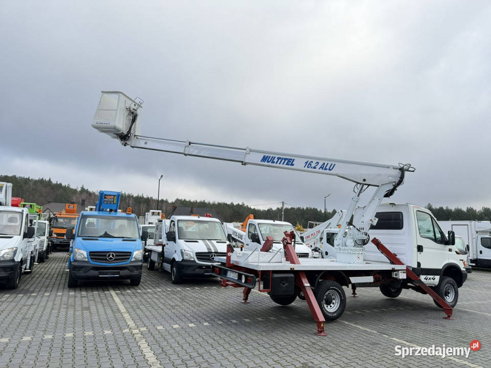 Iveco Daily 4x4 Zwyżka 16m MULTITEL 162 ALUAF Rok produkcji 1995 świętokrzyskie Widełki sprzedam