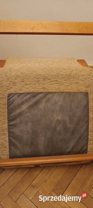 Fotel bujany z motywem liści Vintage