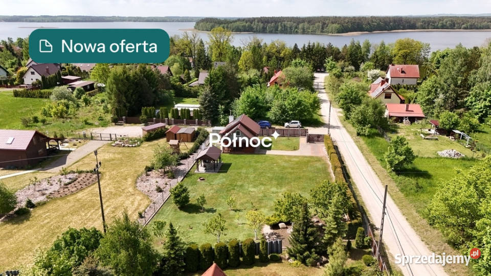 Sajzy gm Ełk uroczy domek jeziorem Łaśmiady drewno