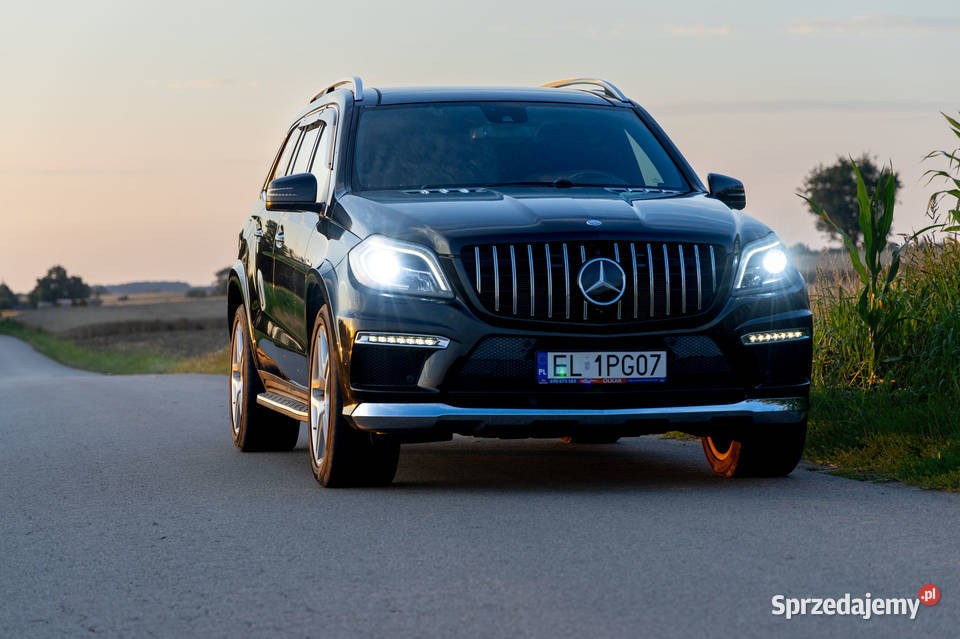 MercedesBenz GL 550 4MATIC X166 OFF ROAD skórzana tapicerka łódzkie Łódź
