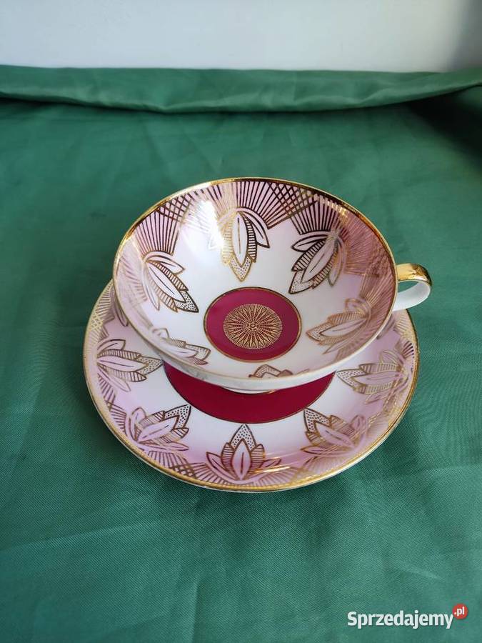 Filiżanka ze spodkiem porcelana P M K Bavaria Głuchołazy