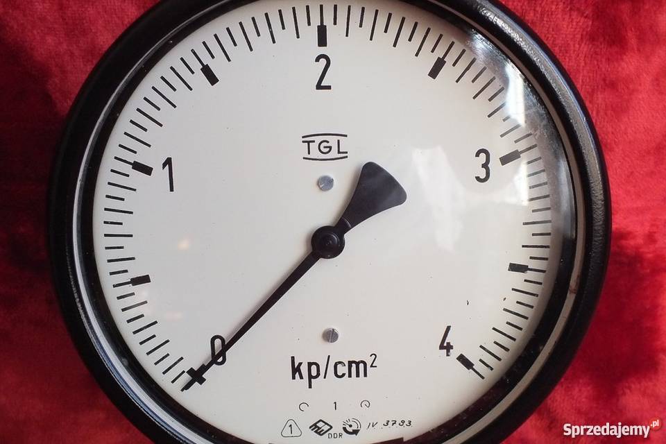 Wskaźnik ciśnienia zegar TGL Hydraulika i armatura Żary