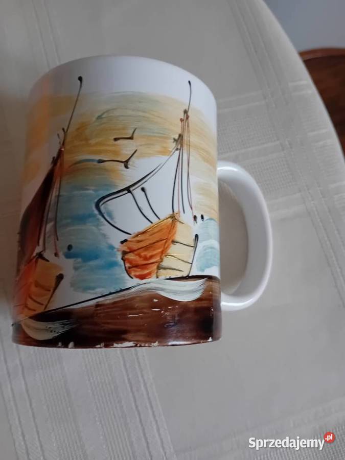 kubeczek porcelanowy ręcznie malowany mazowieckie Warszawa