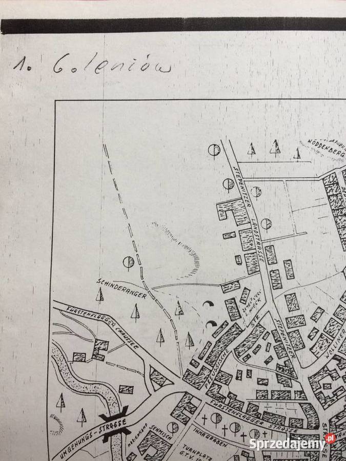 458 Niemiecki Plan Goleniowa Szczecin