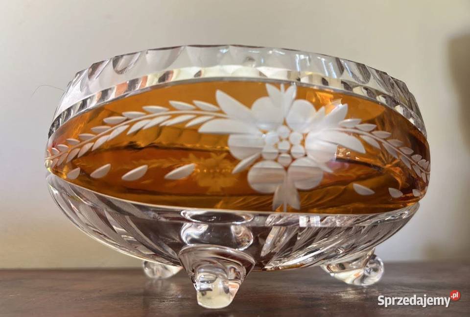 Miseczka kryształ Przezroczysta z miodowymi Gdańsk