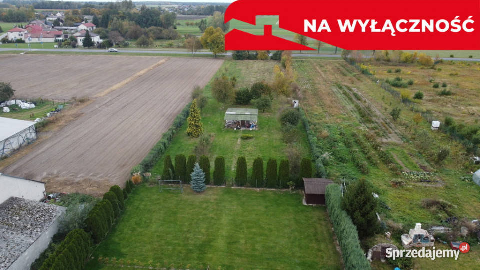 Działka 4017 m2 budowlana Leokadiów gm Puławy asfalt lubelskie