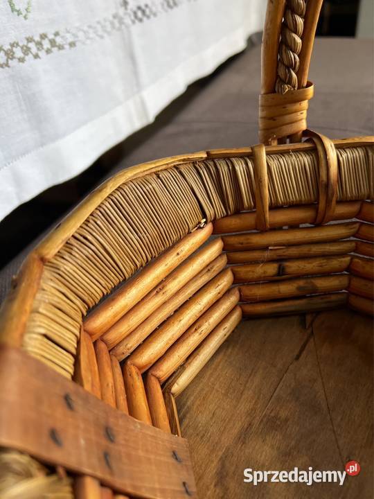 Koszyk antyk pleciony