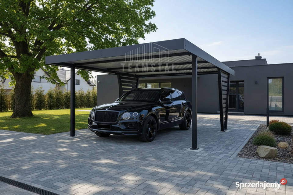 Carport V PREMIUM 45x45m Wypełnienie panelami