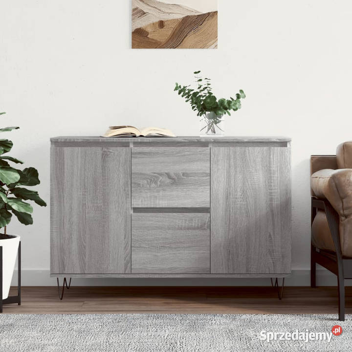 Szafka szary dąb sonoma 104x35x70 materiał Warszawa