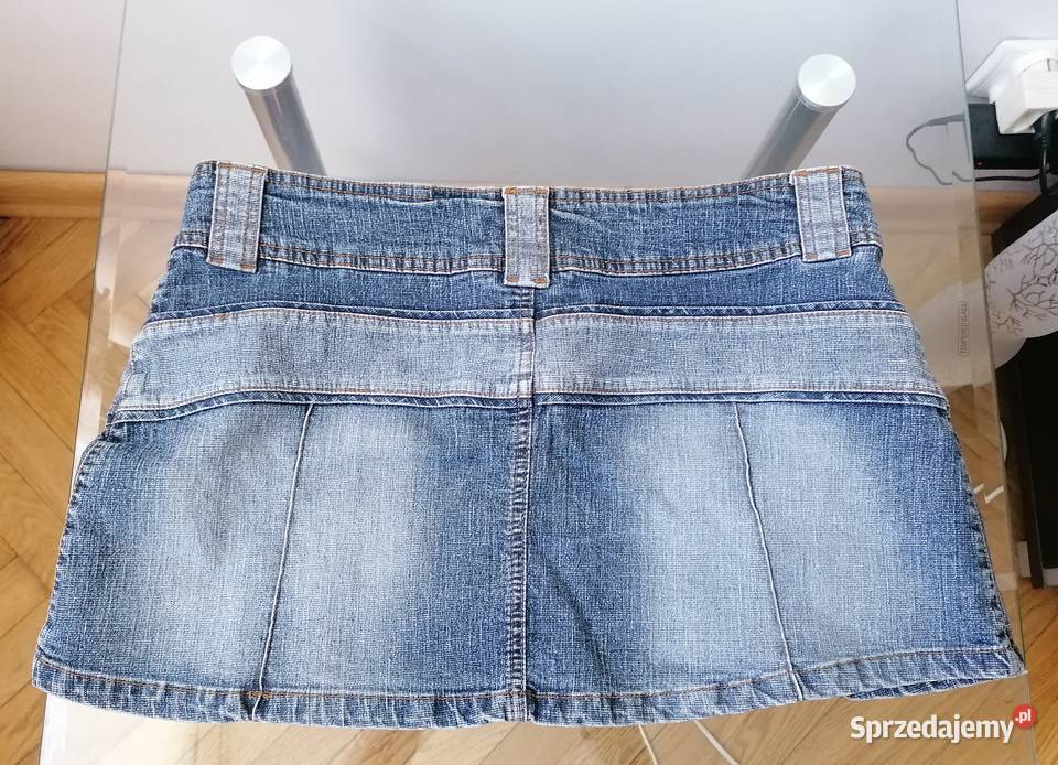 JEANSOWA MINI SPÓDNICZKA DENIM RUK 16 EUR 44 łódzkie Łódź