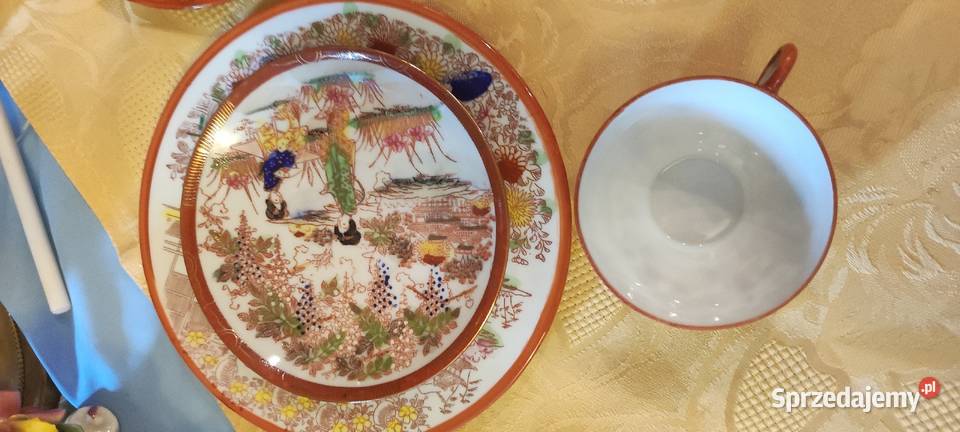 Zestawy śniadaniowy do mokki porcelana Japonia Porcelana i szkło Wrocław sprzedam