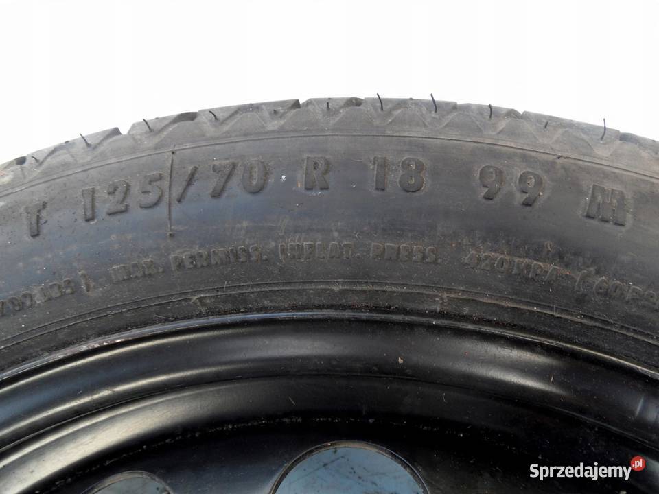 AUDI A3 S3 TT koło dojazdowe 1257018 99M 5x100 świętokrzyskie