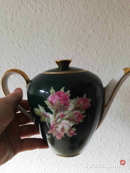 Kolekcjonerska porcelana zieleń Porcelana i szkło małopolskie Gorlice