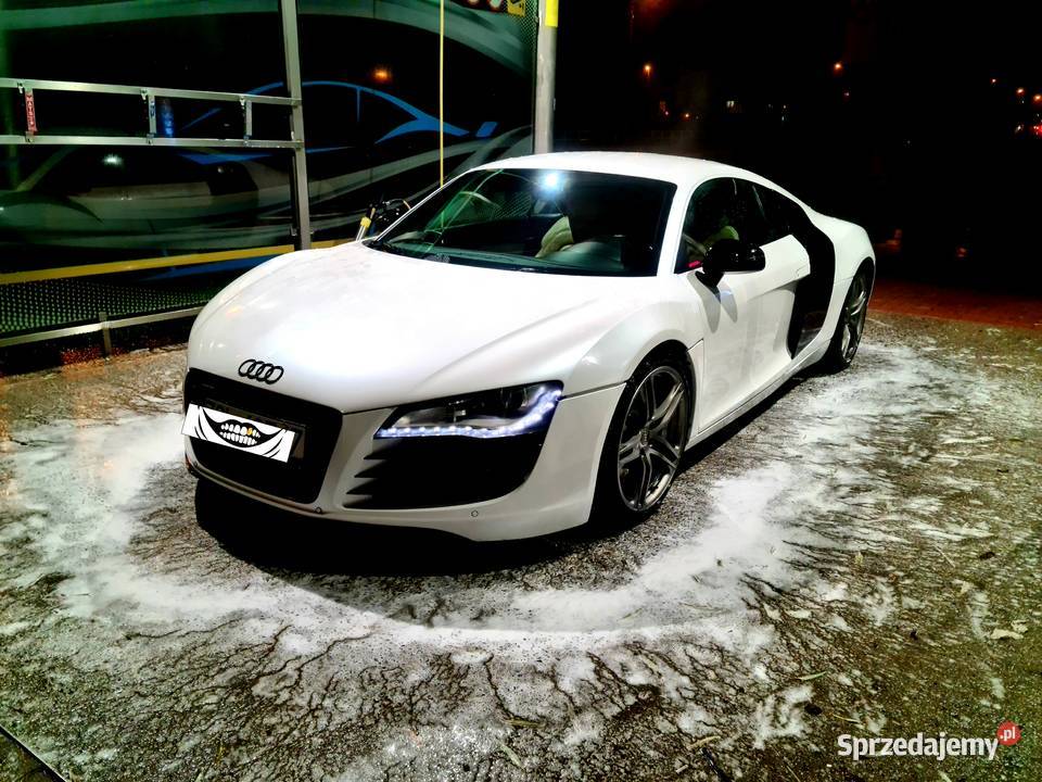 Audi R8 42 v8 Rtronic 4x4biala perła zamiana napęd 4x4