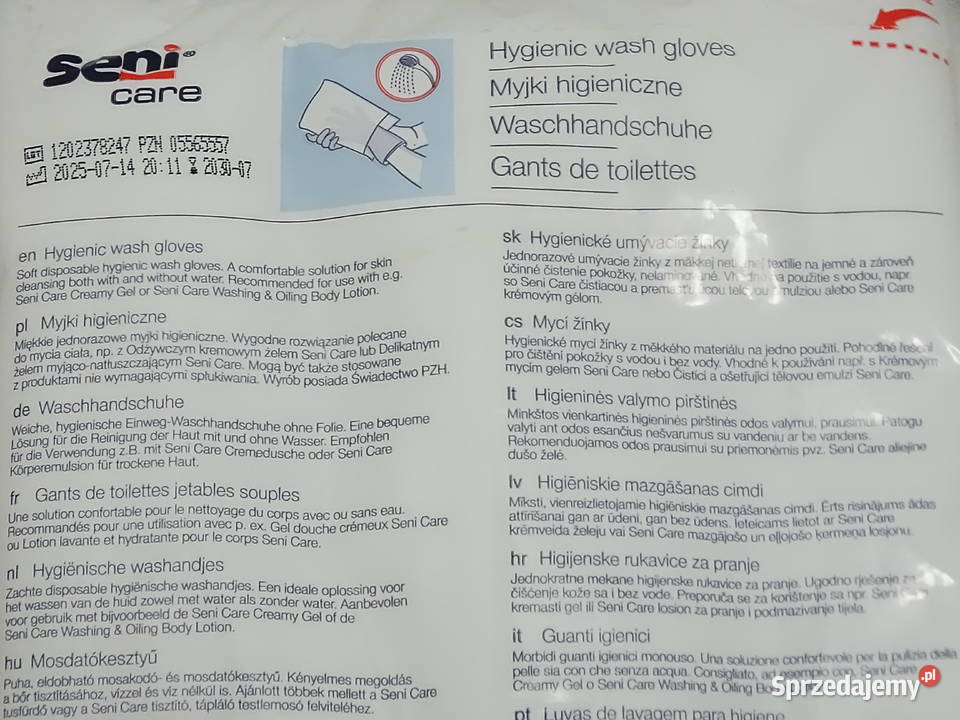 Seni Care Myjki Higieniczne Jednorazowe 50 Sztuk Biłgoraj