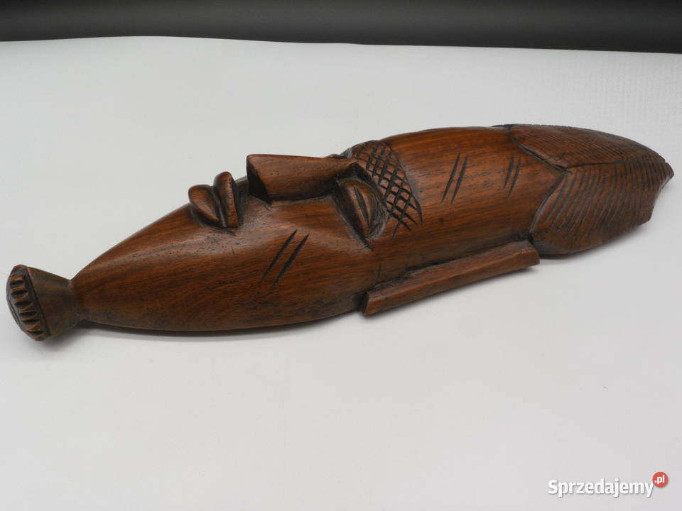 Ręcznie rzeźbiona maska afrykańska Raszków