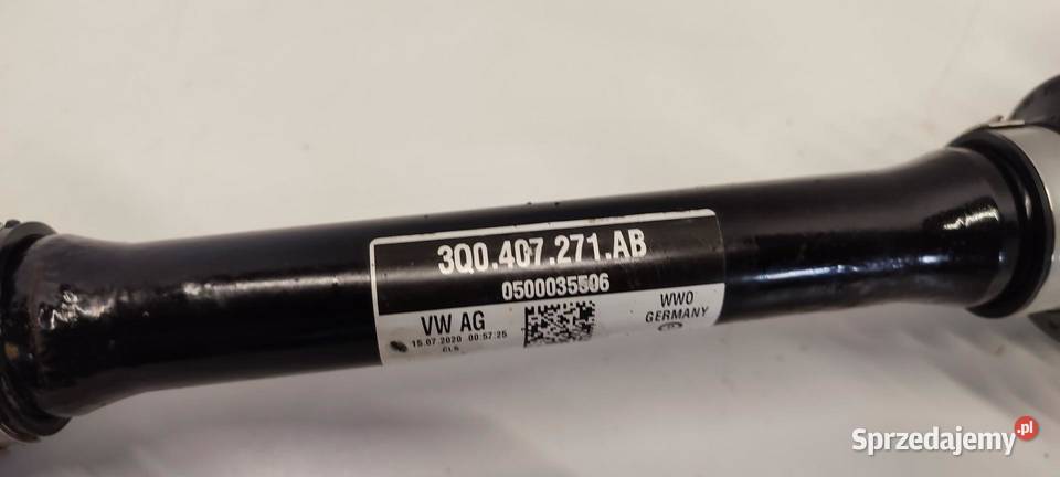 VW TIGUAN II PÓŁOŚ LEWY PRZÓD 3Q0407271AB
