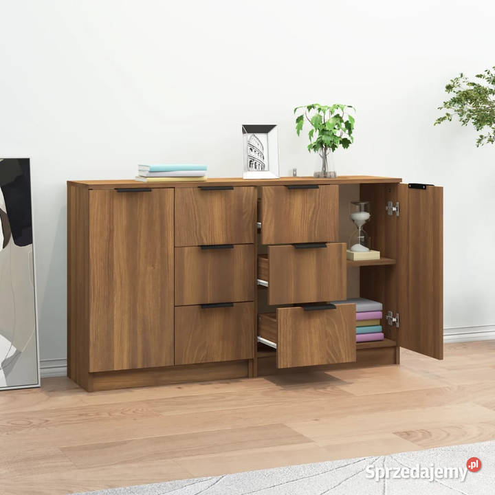 Komody 2 brązowy dąb 60x30x70 materiał Komody mazowieckie Warszawa