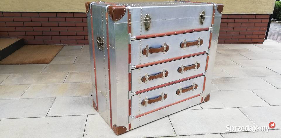 Komoda Aviator skrzynia walizka aluminium szafka Garwolin