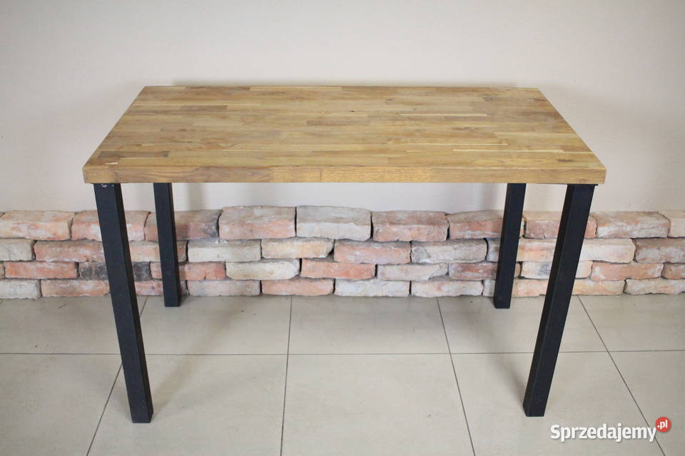 Stół do lokalu blat lity dąb klejony 3 sztuki